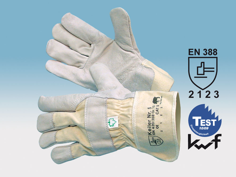 Keiler Nr. 5 Rindnarbenlederhandschuh