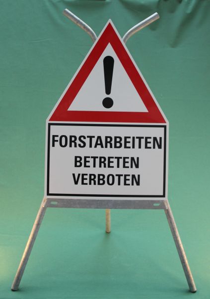 Schild "Forstarbeiten" Betreten verboten